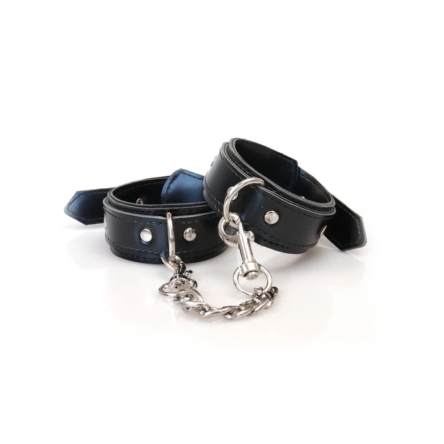 Наручники з екошкіри Art of Sex Handcuffs Emoji Чорні One Size - Фото 4 Наручники з екошкіри Art of Sex Handcuffs Emoji Чорні One Size - зображення 4