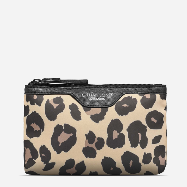 Kosmetyczka damska Gillian Jones Urban Travel Makeup Bag Leopard Wielokolorowa (5713982008692) - obraz 1