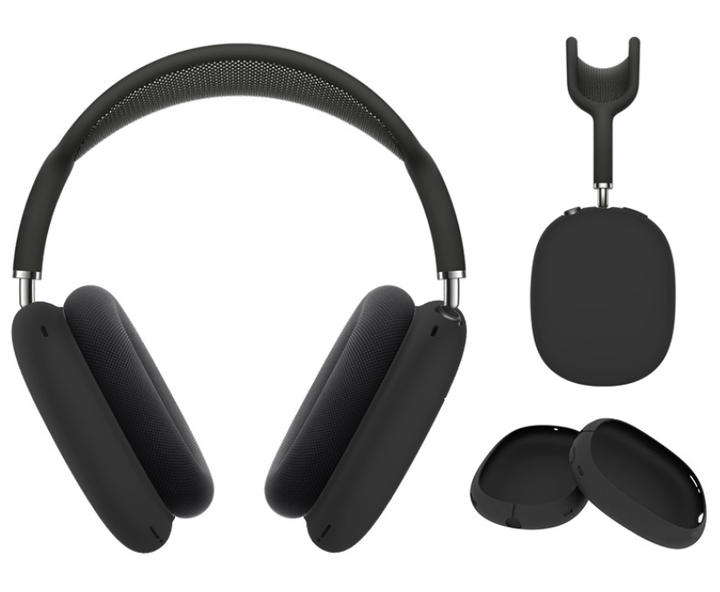 Чохол-накладка DK Silicone Candy Friendly для Apple AirPods Max 1 / 2 (black) - Фото 1 Чохол-накладка DK Silicone Candy Friendly для Apple AirPods Max 1 / 2 (black) - зображення 1