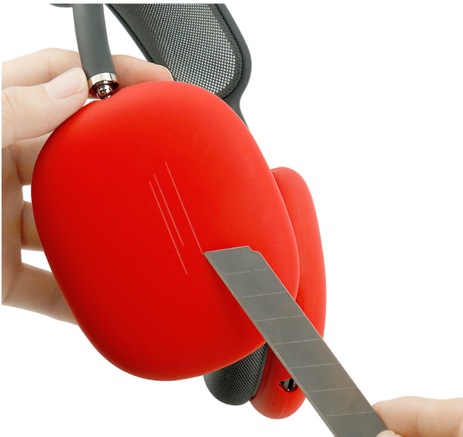 Чохол-накладка DK Silicone Candy Friendly для Apple AirPods Max 1 / 2 (red) - зображення 4