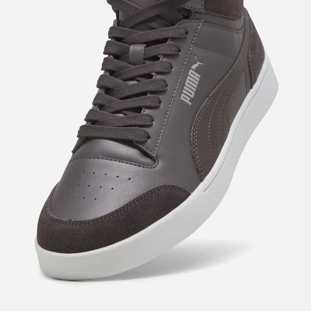 Zimowe trzewiki męskie ocieplane Puma Shuffle Mid Fur 38760903 46 (12UK) Ciemnobrązowe (4099683270196) - obraz 5