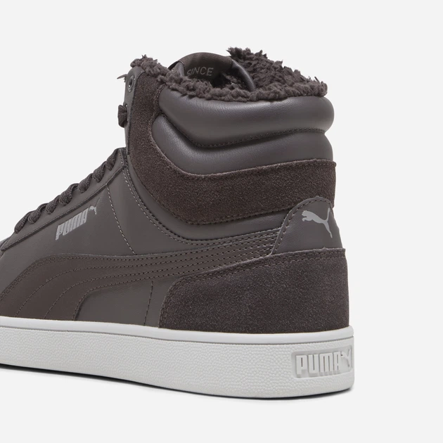Zimowe trzewiki męskie ocieplane Puma Shuffle Mid Fur 38760903 46 (12UK) Ciemnobrązowe (4099683270196) - obraz 6