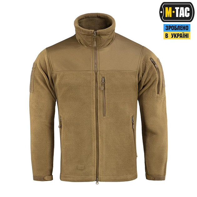 Тактическая армейская куртка M-Tac Alpha Microfleece Gen.II Coyote Brown койот M - изображение 2