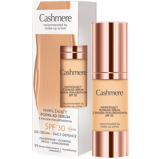 Тональний крем для обличчя Cashmere зволожуючий SPF 30 03 Warm Beige 30 мл (5900525085290) - зображення 1