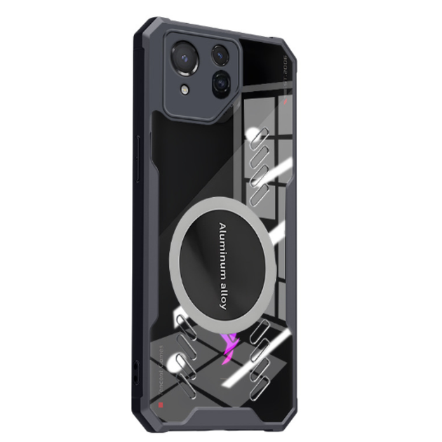 Чехол - накладка Acryl Cooling Armor для Asus Rog Phone 8 / 8 Pro с магнитной пластиной, Black - изображение 3