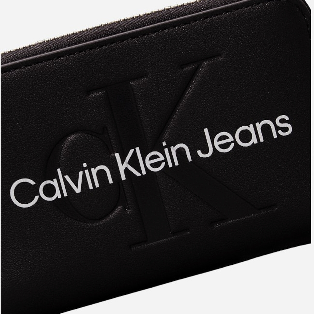 Гаманець жіночий зі штучної шкіри Calvin Klein Jeans K60K612255-0GQ Чорний (8720639017003) - зображення 3