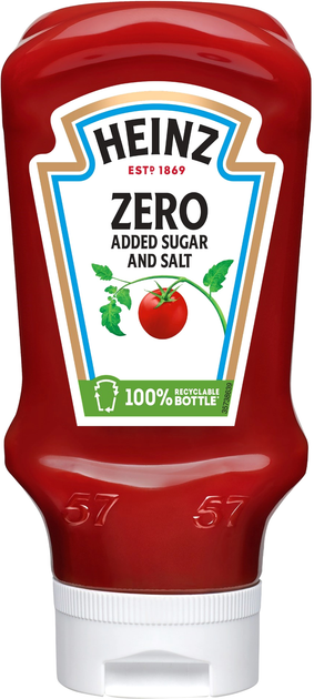 Кетчуп Heinz Zero 400 мл (8715700126234) – купить в интернет-магазине ...