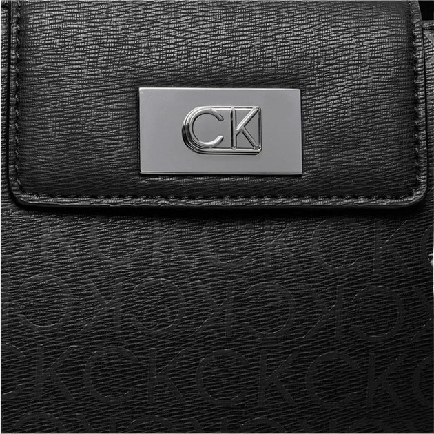 Сумка шопер жіноча середня Calvin Klein K60K612344-0GJ Чорна (8720639007325) - зображення 5