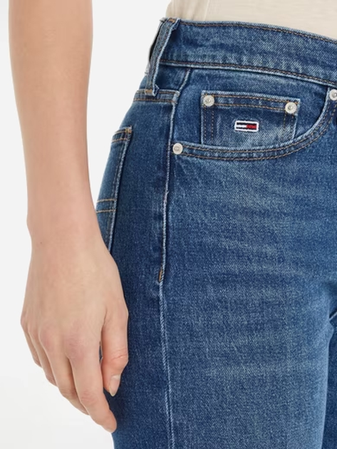 Jeansy slim fit damskie Tommy Hilfiger DW0DW19241-1BK W32L32 Niebieskie (8720636522340) - obraz 3