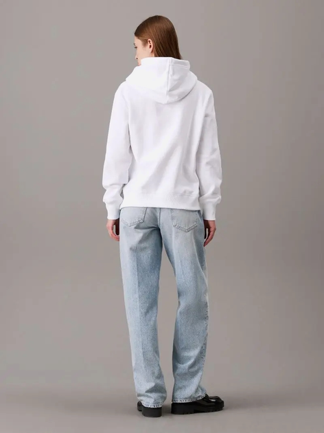 Худі жіноче Calvin Klein Jeans J20J223536-YAF L Біле (8720109960075) - зображення 4