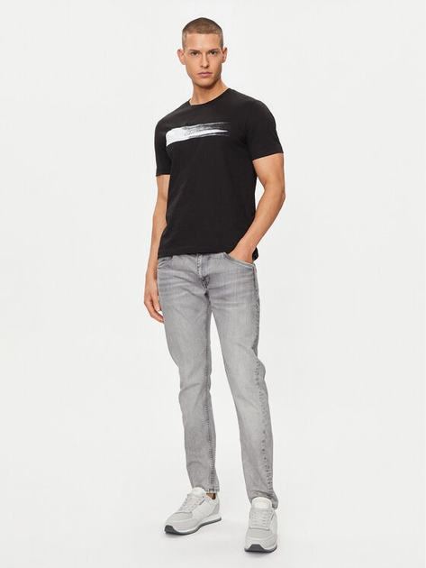 Koszulka męska bawełniana Calvin Klein K10K113113-BEH 2XL Czarna (8720109954838) - obraz 3