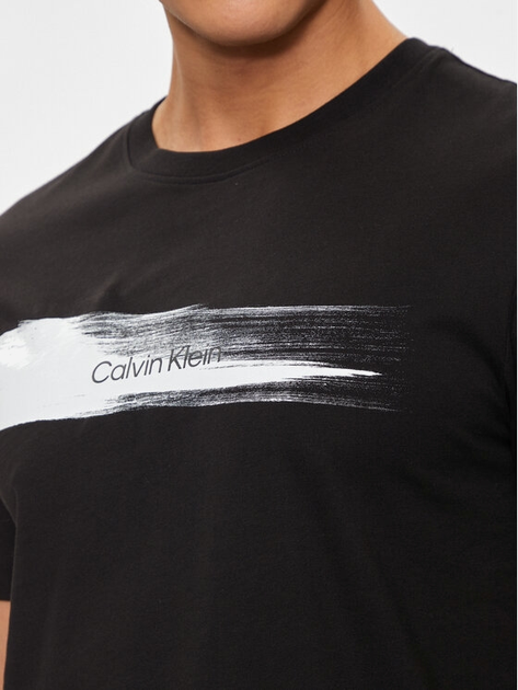 Koszulka męska bawełniana Calvin Klein K10K113113-BEH 2XL Czarna (8720109954838) - obraz 5