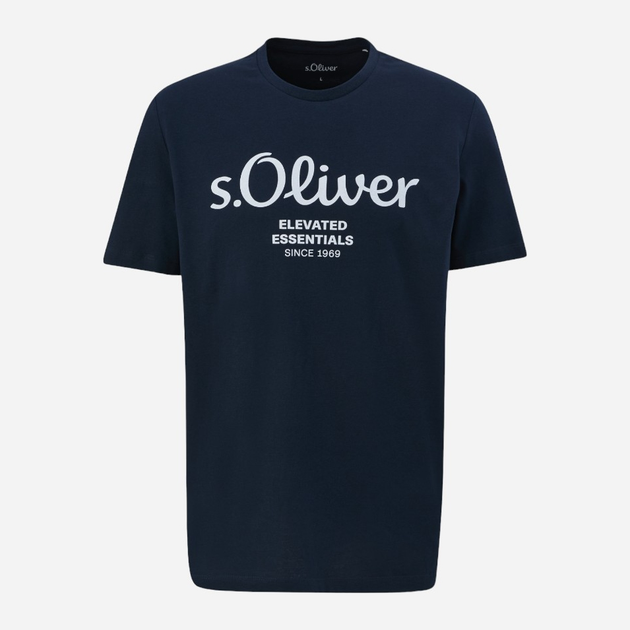 T-shirt męski bawełniany s.Oliver 10.3.11.12.130.2139909-59D1 M Ciemnogranatowy (4099973856154) - obraz 4