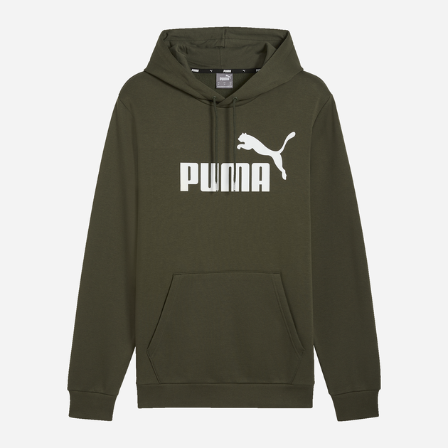 Худи утепленное мужское Puma Ess Big Logo Hoodie 58668708 S Зеленое (4067981077731) - изображение 5