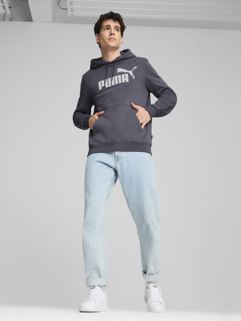 Худи мужское Puma Ess Big Logo Hoodie 58668723 XL Серое (4067981235841) - изображение 3