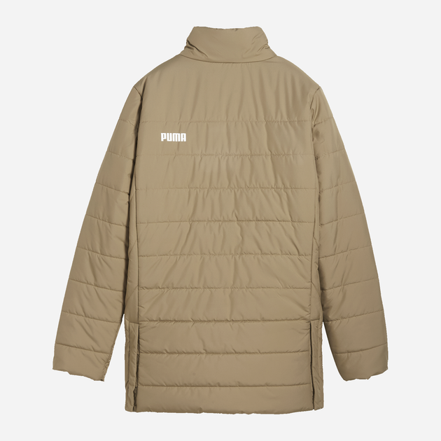Куртка демисезонная удлиненная женская Puma Ess+ Padded 67536467 XL Бежевая (4067981123339) - изображение 7