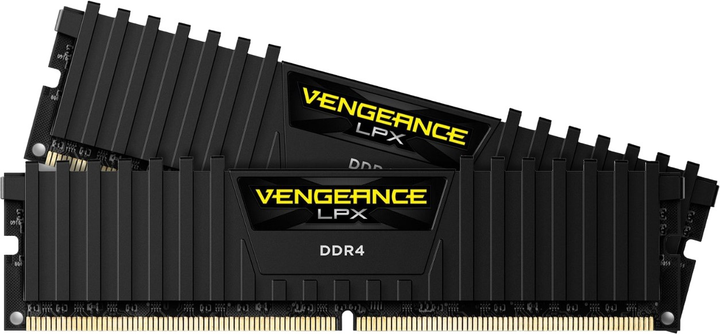 Оперативна пам'ять Corsair DDR4-2400 32768MB PC4-19200 (Kit of 2x16384) Vengeance LPX Black (CMK32GX4M2A2400C14) - зображення 1