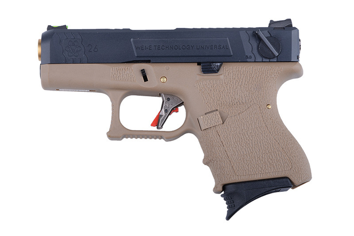 Пістолет WE Glock 26C Force GBB tan (Страйкбол 6мм) - изображение 1