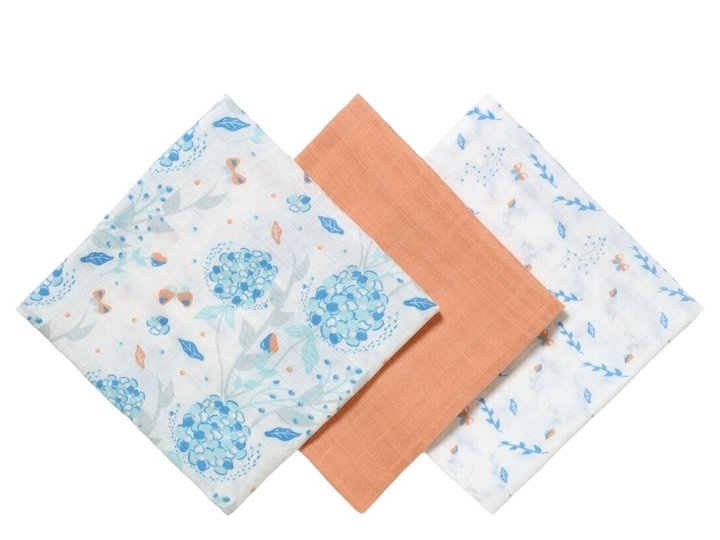 Пелюшки муслинові бавовняні (70х70 см) 3 шт. (Цегляний) "BabyOno" 348/09 5901435414521 - зображення 2