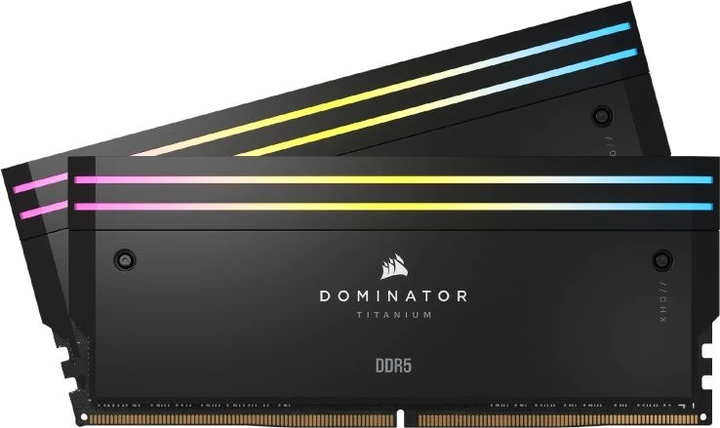 Оперативна пам'ять Corsair DDR5-6600 32768MB PC5-52800 (Kit of 2x16384) Dominator Titanium Black (CMP32GX5M2X6600C32) - зображення 1