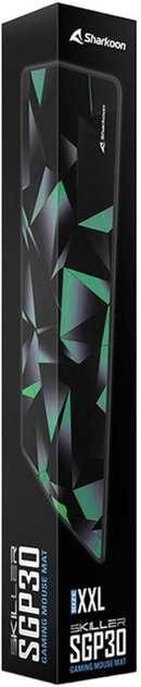 Ігрова поверхня Sharkoon SKILLER SGP30 Stealth XXL Black/Light Green (4044951032228) - зображення 4