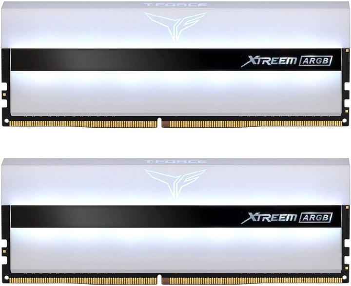 Pamięć RAM Team Group DDR4-4000 32768MB PC4-32000 (Kit of 2x16384) Xtreem ARGB White (TF13D432G4000HC18LDC01) - obraz 1