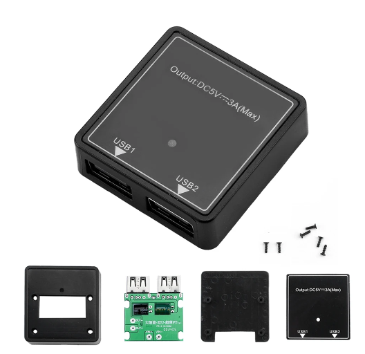 Плата заряджання акумуляторів від сонячних панелей у корпусі 5V 3A Dual USB - Фото 3 Плата заряджання акумуляторів від сонячних панелей у корпусі 5V 3A Dual USB - изображение 3