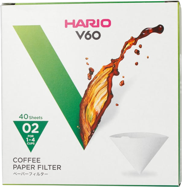 Паперові фільтри Hario V60 2 40 шт (4977642723221) - зображення 1