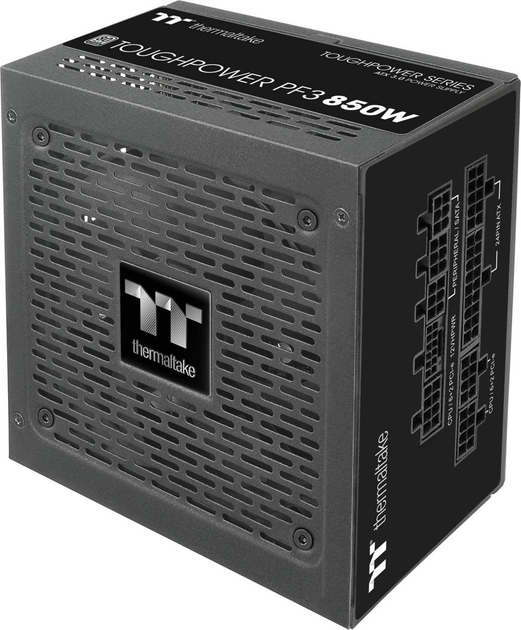 Блок живлення Thermaltake Toughpower PF3 850W 5x PCIe Чорний (4713227536561) - зображення 3