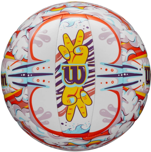 М'яч для пляжного волейболу Wilson Graffiti Peace VB (97512648615) - зображення 2