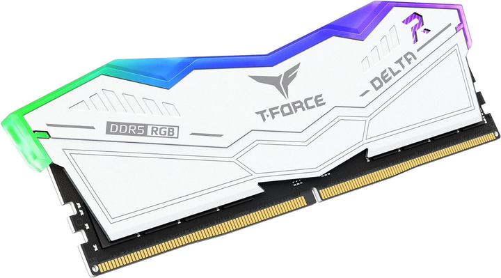 Pamięć RAM Team Group DDR5-6600 32768MB PC5-52800 (Kit of 2x16384) Delta RGB White (FF4D532G6600HC34DC01) - obraz 2