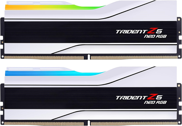 Pamięć RAM G.Skill DDR5-6400 49152MB PC5-51200 (Kit of 2x24576) Trident Z5 Neo RGB White (F5-6400J3239F24GX2-TZ5NRW) - obraz 1