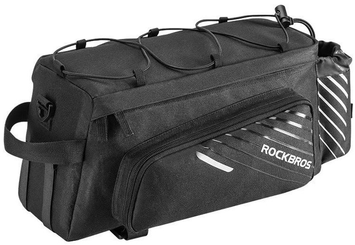 Torba rowerowa Rockbros A9-BK na bagażnik Czarna (7016802869649) - obraz 1