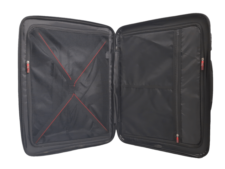 Чемодан дорожный Гигант (XL) Полипропилен Airtex 241 108л 75x52x32см Красный (Red) - изображение 6