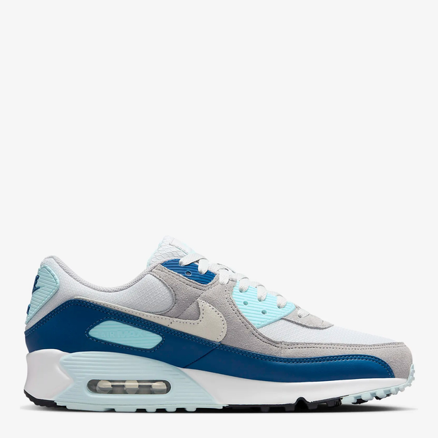 Акція на Чоловічі кросівки Nike Air Max 90 FN6958-001 40 (7US) 25 см Сірий/Синій від Rozetka