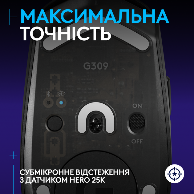 Миша бездротова Logitech G309 Black (910-007199) - зображення 4