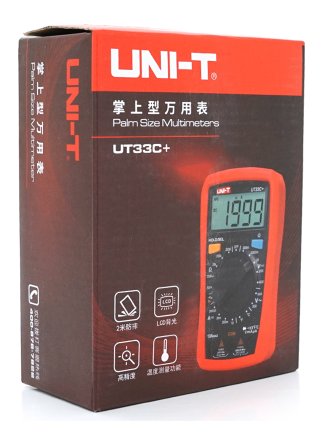 Мультиметр UNI-T UT33C+ для вимірювання: V, A, R, T (YT8150) - зображення 3
