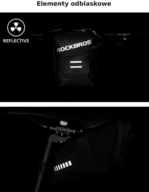 Велосумка Rockbros C29-BK під сідло Чорна (7016802869724) - зображення 5