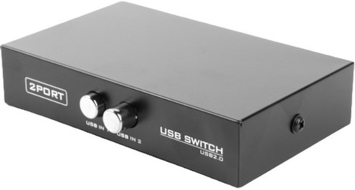 Адаптер Gembird DSU-21 USB-A - 2 x USB-B Black (8716309062800) - зображення 1