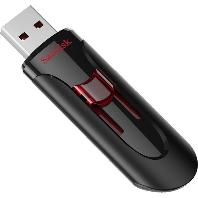 SanDisk Cruzer Glide[Накопичувач 64GB USB 3.0 Type-A Glide Чорний] - изображение 2