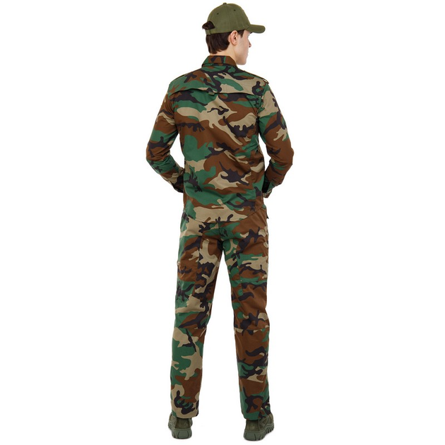 Костюм тактичний (сорочка та штани) Military Rangers (поліестер, бавовна, р-р L, Камуфляж Woodland) (ZK-SU1129_Камуфляж Woodland_L) - изображение 3