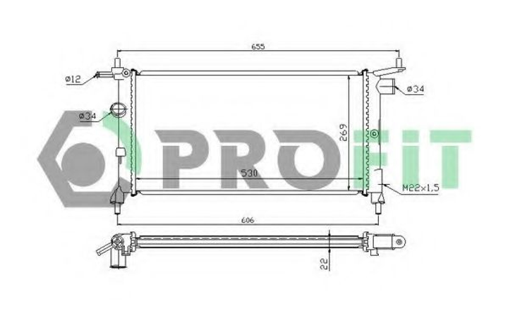 Радіатор охолоджування Profit (PR5018A2) - зображення 1
