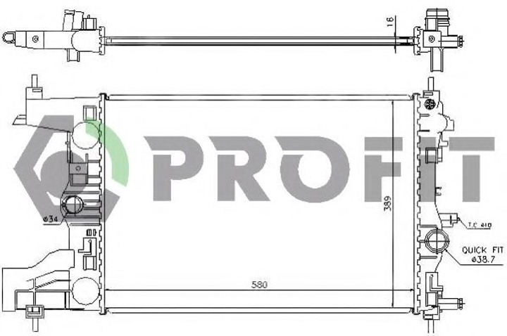 Радиатор охлаждения Profit (PR5056A1) - изображение 1