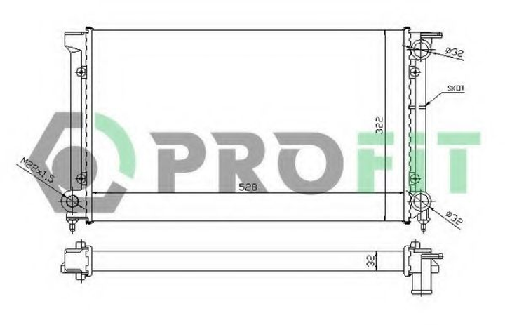 Радіатор охолоджування Profit (PR9521A3) - зображення 1