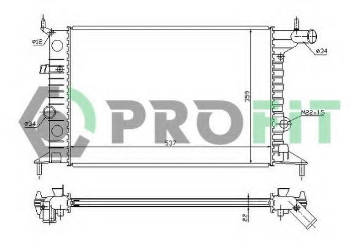 Радиатор охлаждения Profit (PR5077A3) - изображение 1