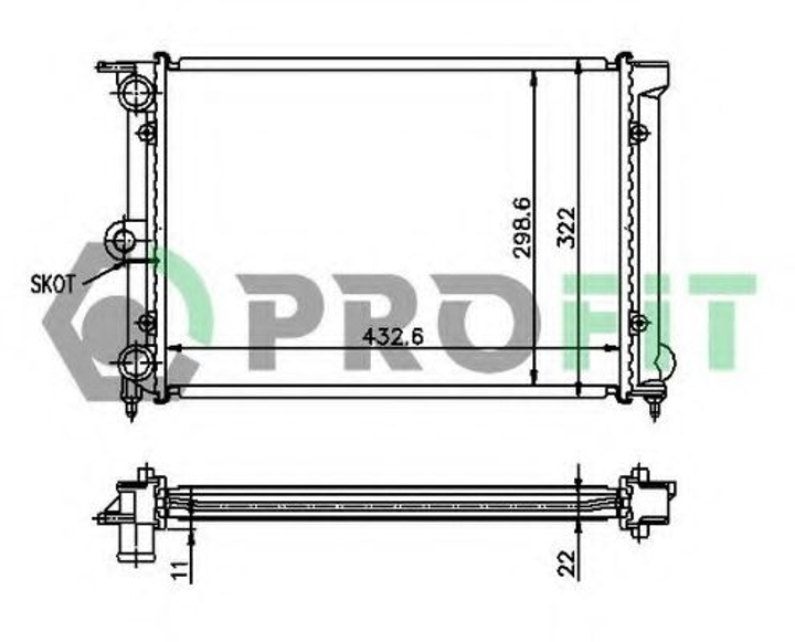 Радіатор охолоджування Profit (PR9521A4) - зображення 1