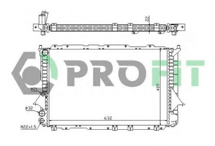 Радіатор охолоджування Profit (PR0014A4) - зображення 1