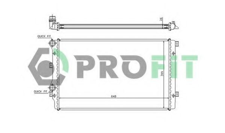 Радіатор охолоджування Profit (PR9569A1) - зображення 1