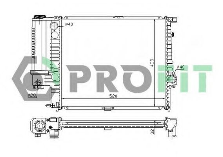 Радіатор охолоджування Profit (PR0060A2) - зображення 1