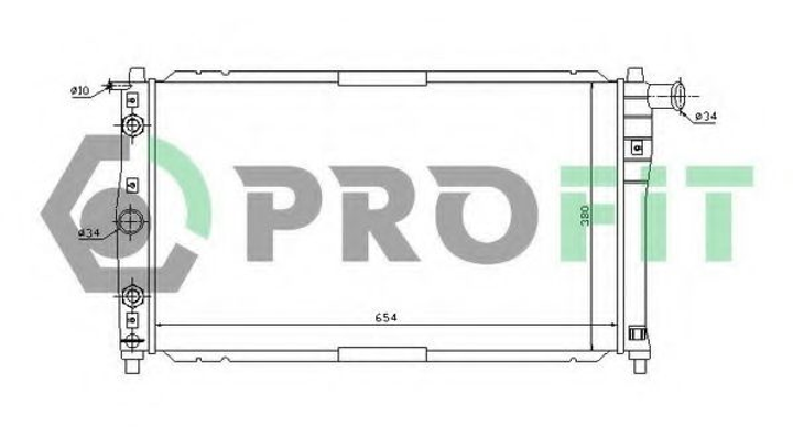 Радиатор охлаждения Profit (PR1141A1) - изображение 1